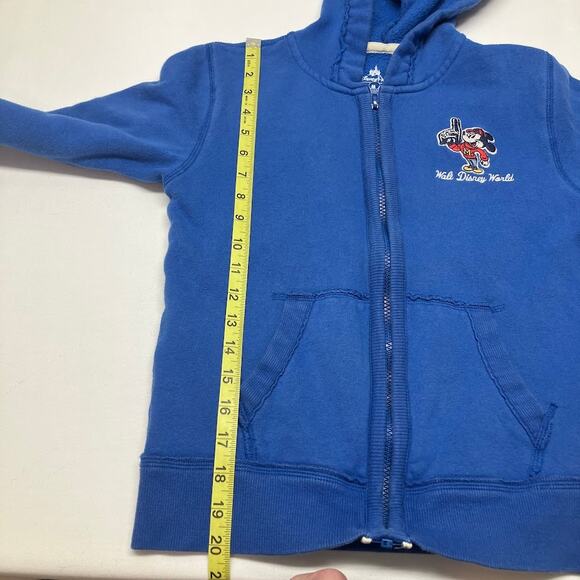 Disneyworld Embroidered Full Zip Mickey State Hooded Sweatshirt Jacket Youth M - Picture 6 of 14
